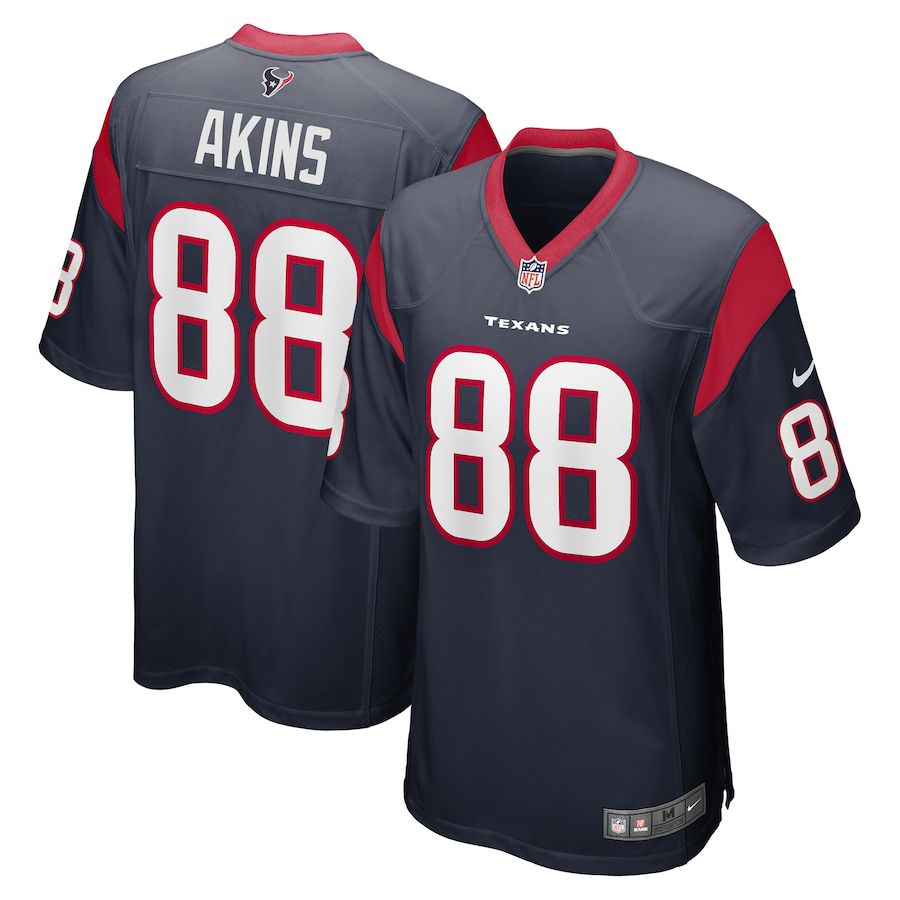 Men Houston Texans #88 Jordan Akins Nike Navy Game NFL Jersey->houston texans->NFL Jersey